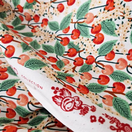 tissu orchard rifle paper coton imprimé fruits pour la couture creative