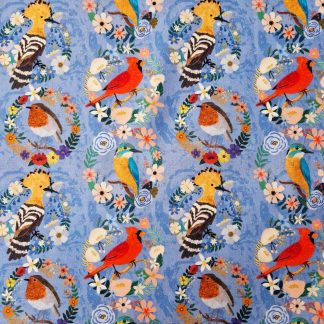 Tissu coton imprimé oiseaux de Mia Charro pour Free Spirit